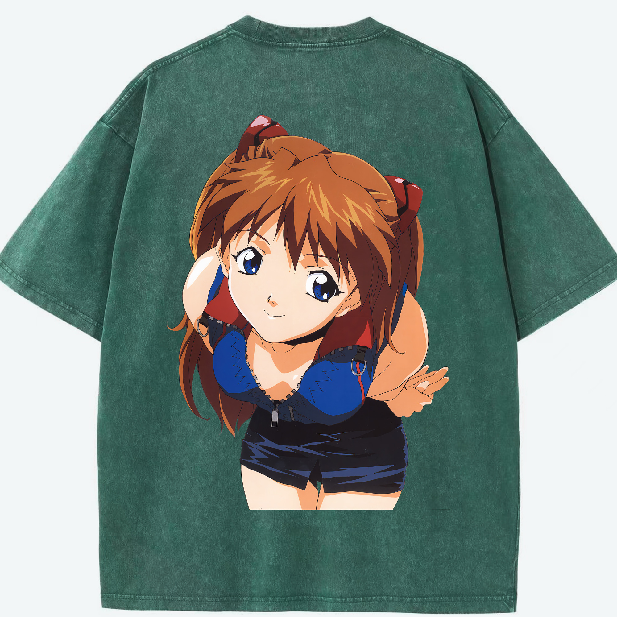 （画像用） EVA 新世紀エヴァンゲリオン 綿100% ヴィンテージ風 半袖Tシャツ（背面プリント）